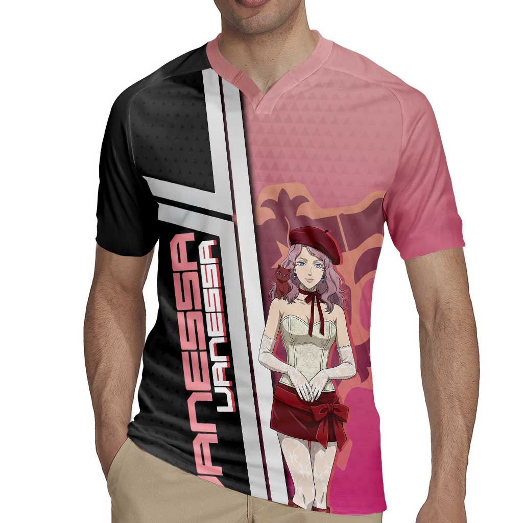 Black Clover Vanessa Enoteca Rugby Jersey Anime Illustration Style