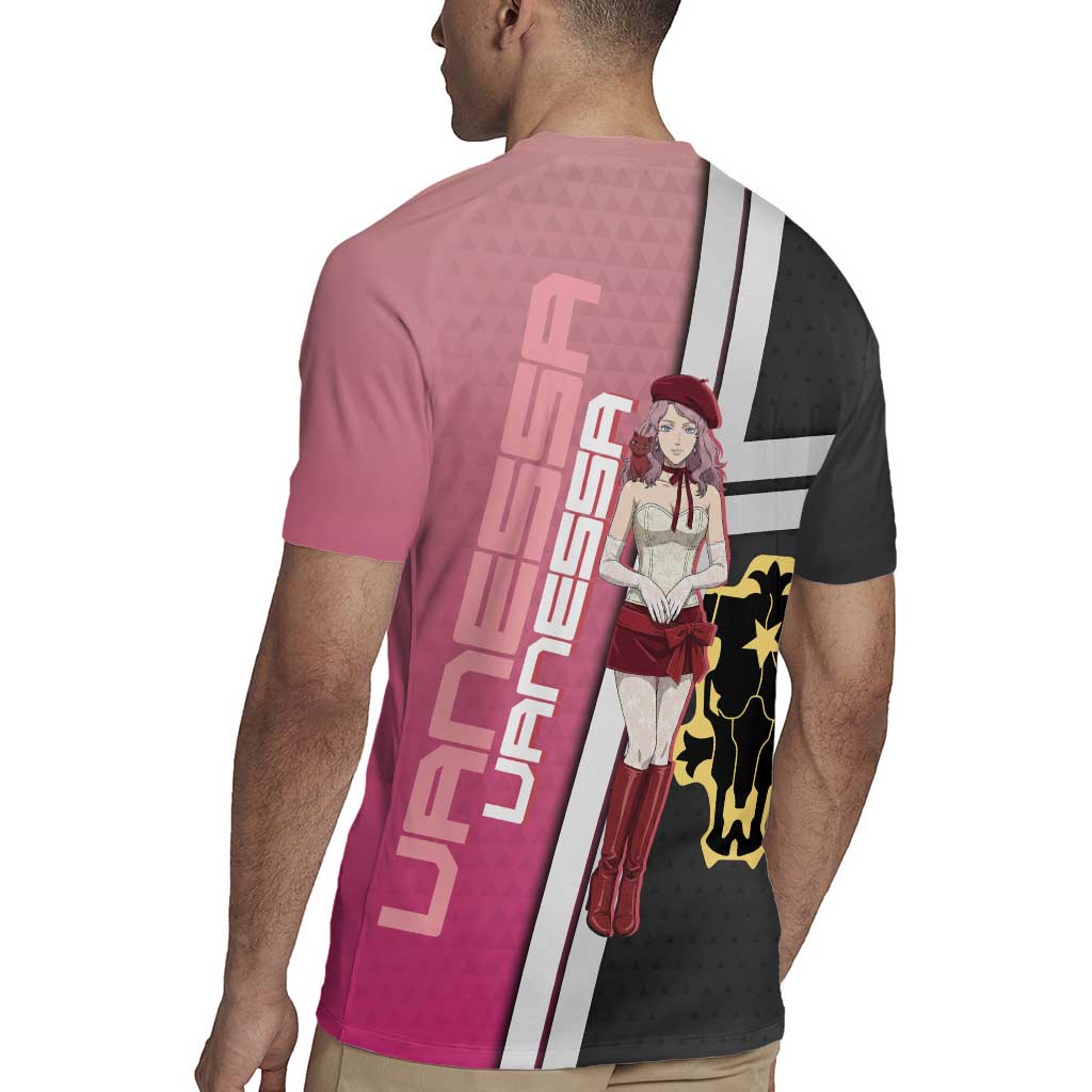 Black Clover Vanessa Enoteca Rugby Jersey Anime Illustration Style