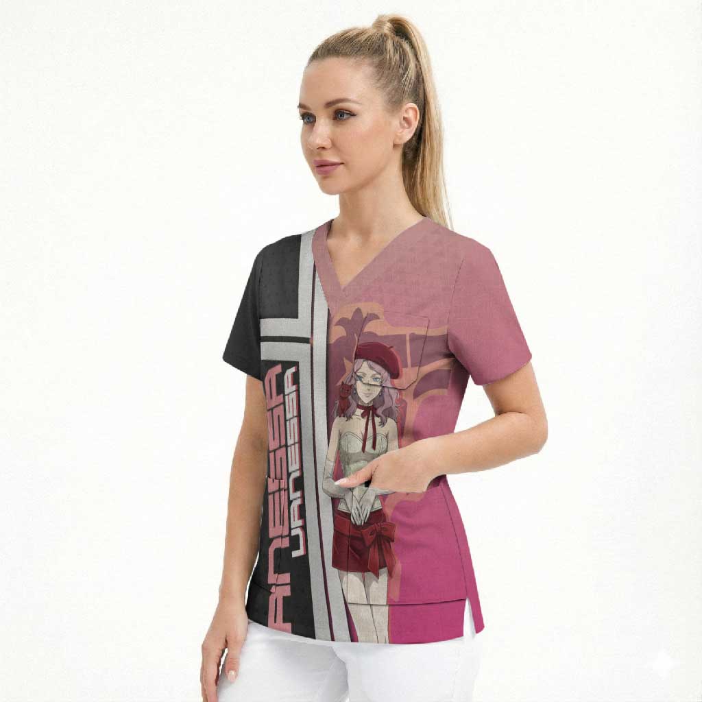 Black Clover Vanessa Enoteca Scrub Top Anime Illustration Style