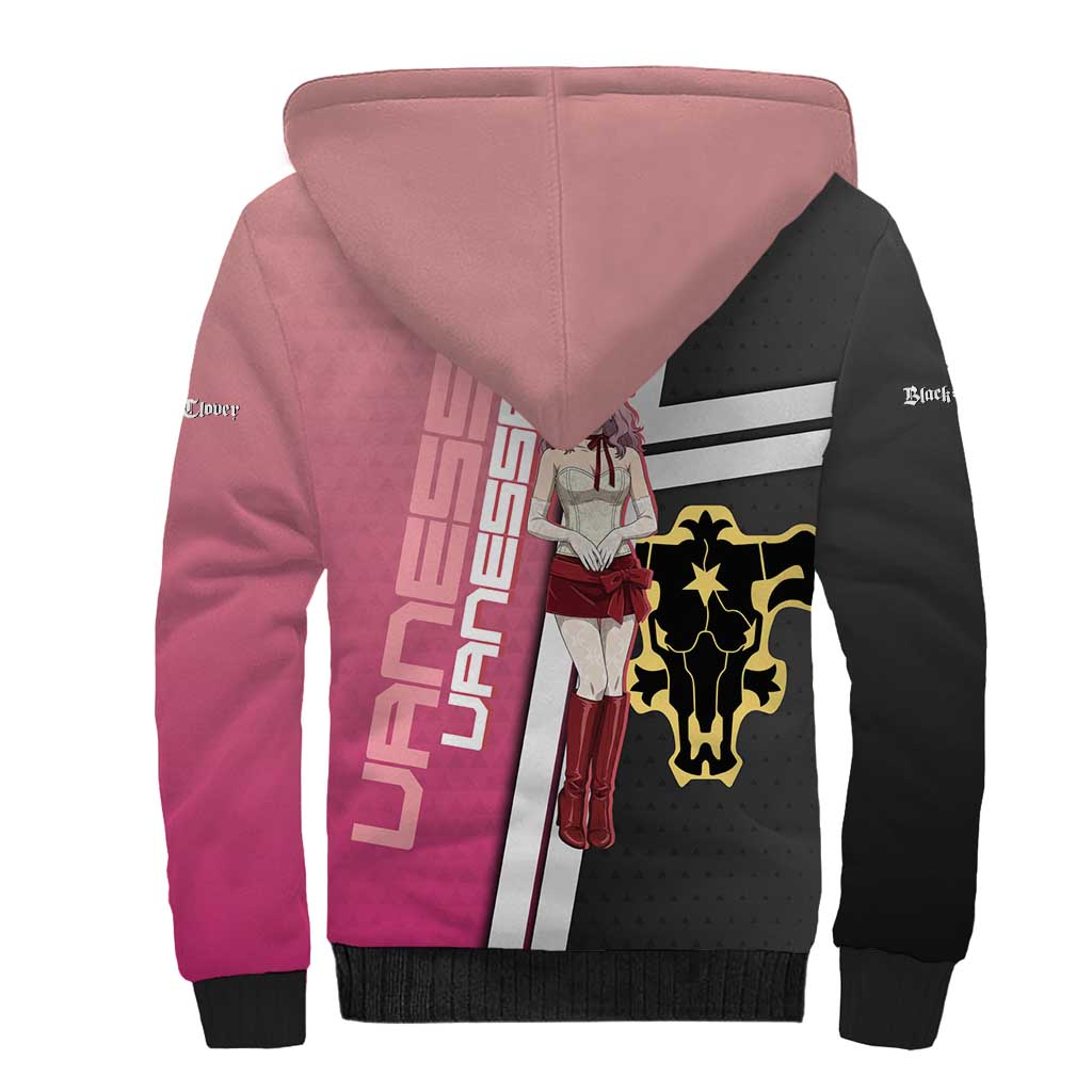 Black Clover Vanessa Enoteca Sherpa Hoodie Anime Illustration Style