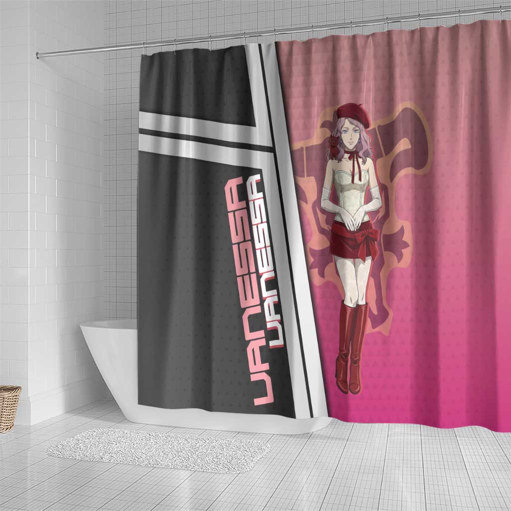 Black Clover Vanessa Enoteca Shower Curtain Anime Illustration Style