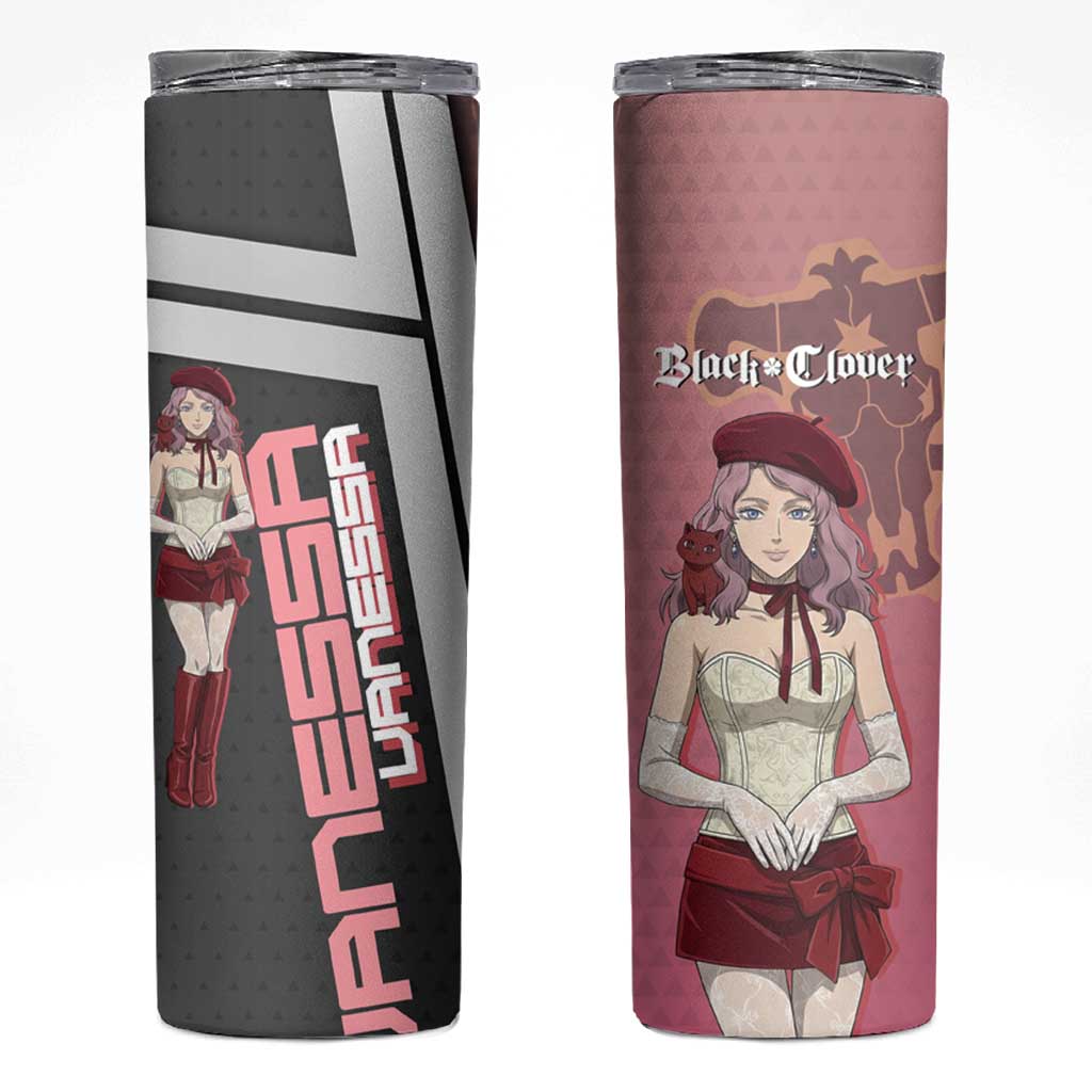 Black Clover Vanessa Enoteca Skinny Tumbler Anime Illustration Style