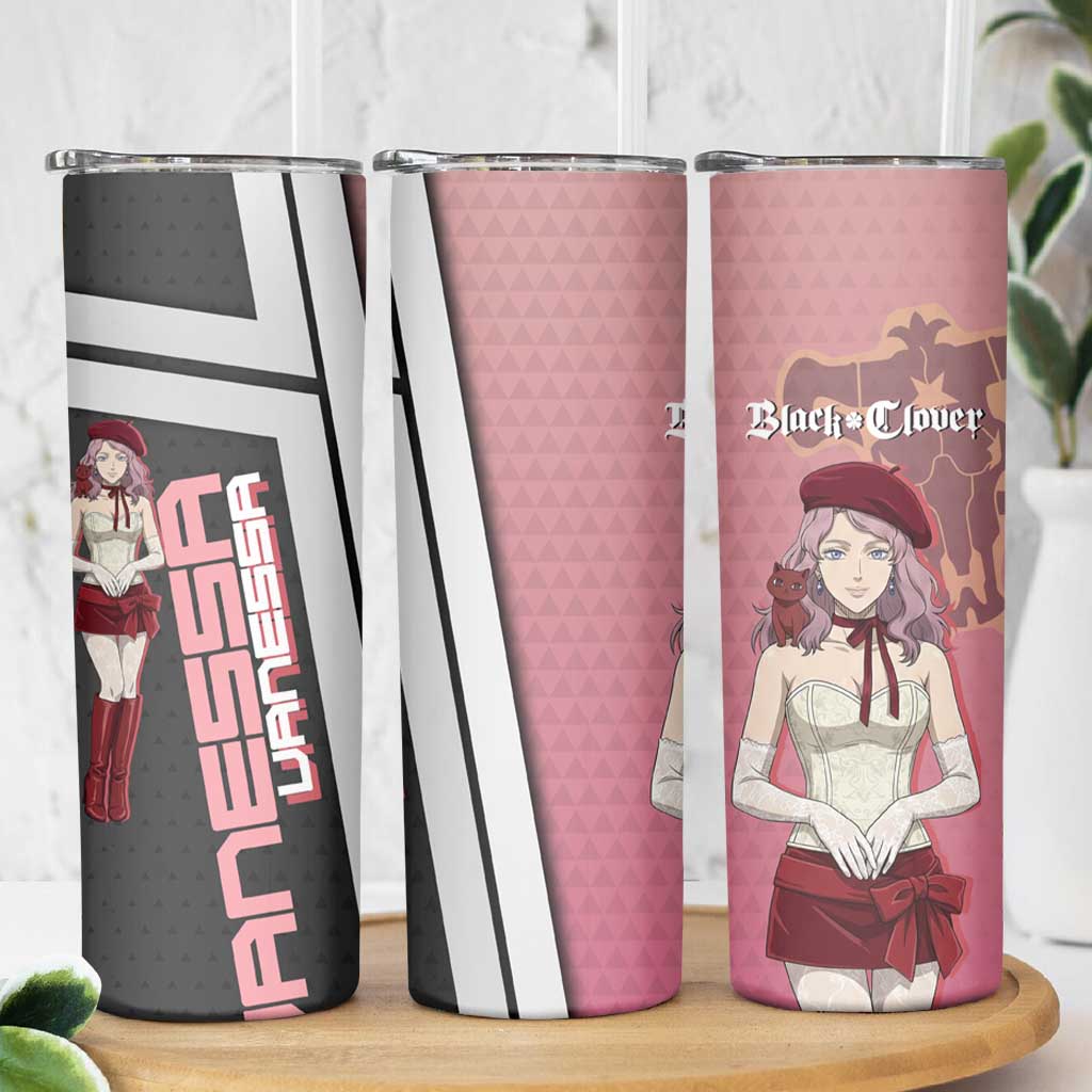 Black Clover Vanessa Enoteca Skinny Tumbler Anime Illustration Style