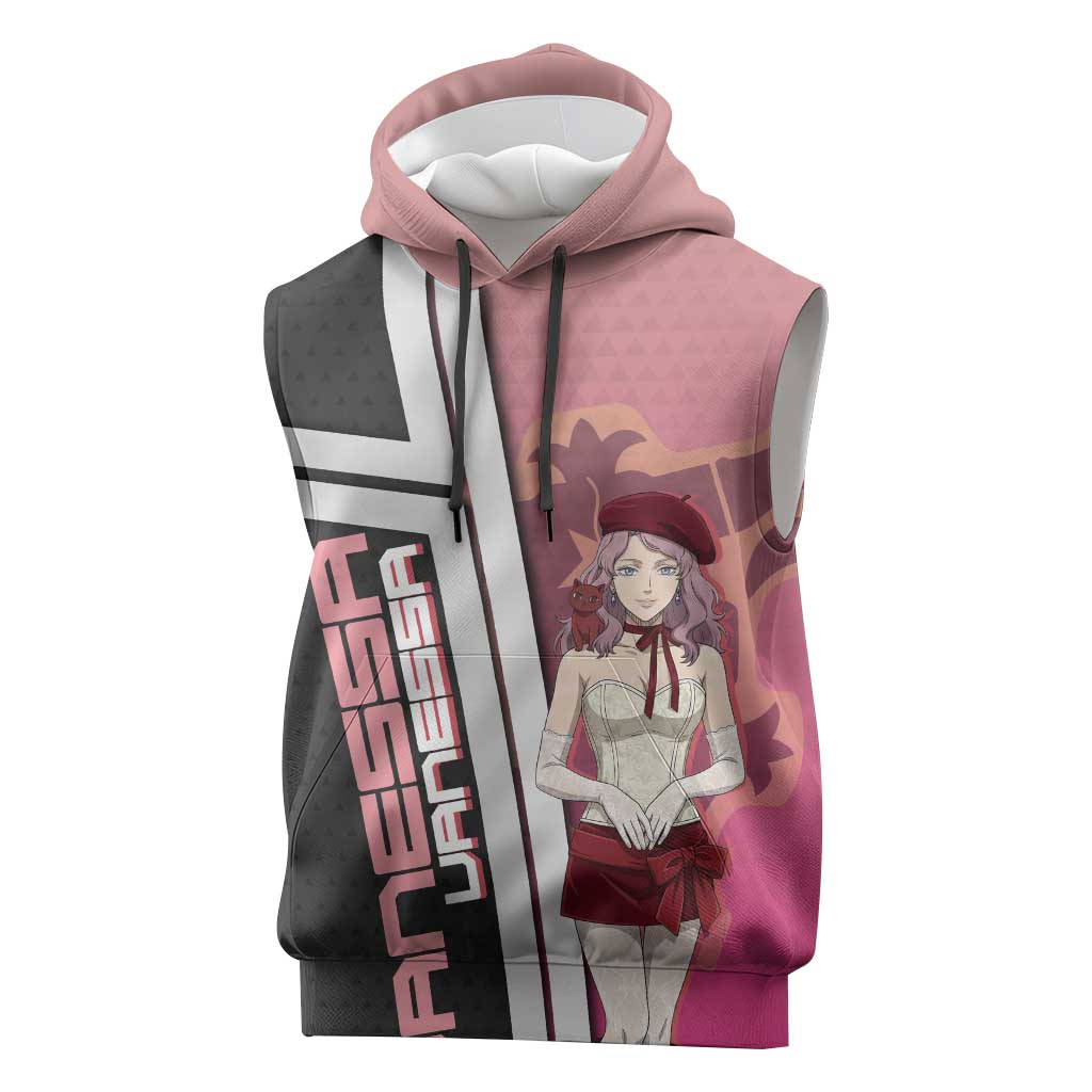 Black Clover Vanessa Enoteca Sleeveless Hoodie Anime Illustration Style