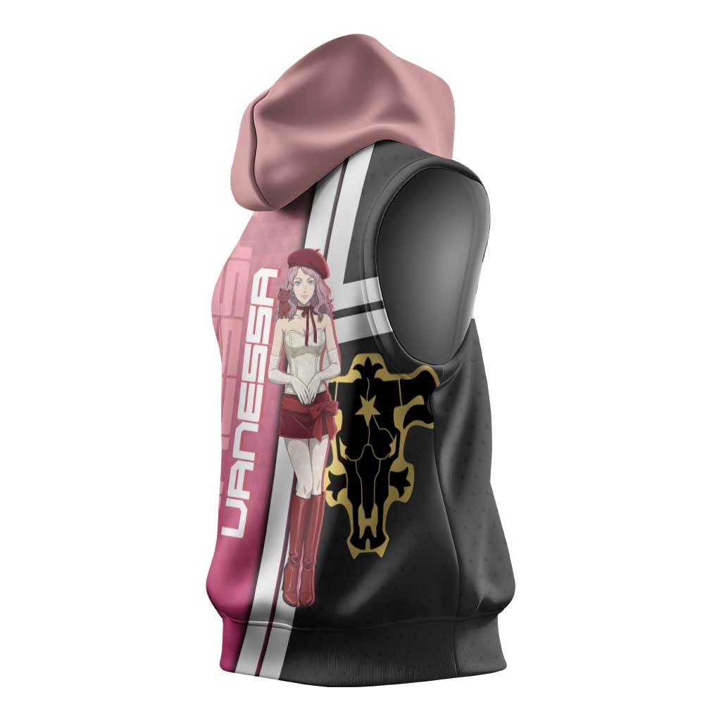 Black Clover Vanessa Enoteca Sleeveless Hoodie Anime Illustration Style