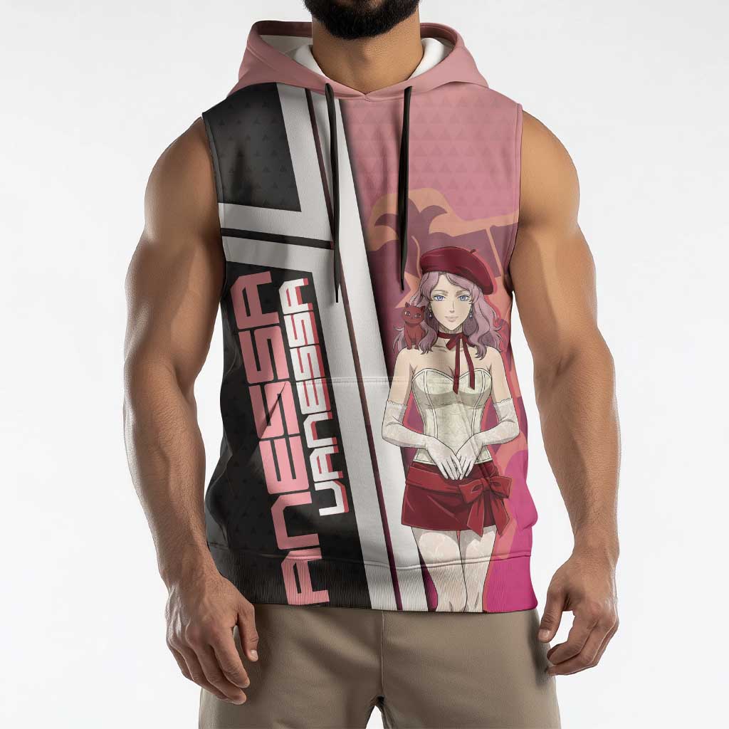 Black Clover Vanessa Enoteca Sleeveless Hoodie Anime Illustration Style