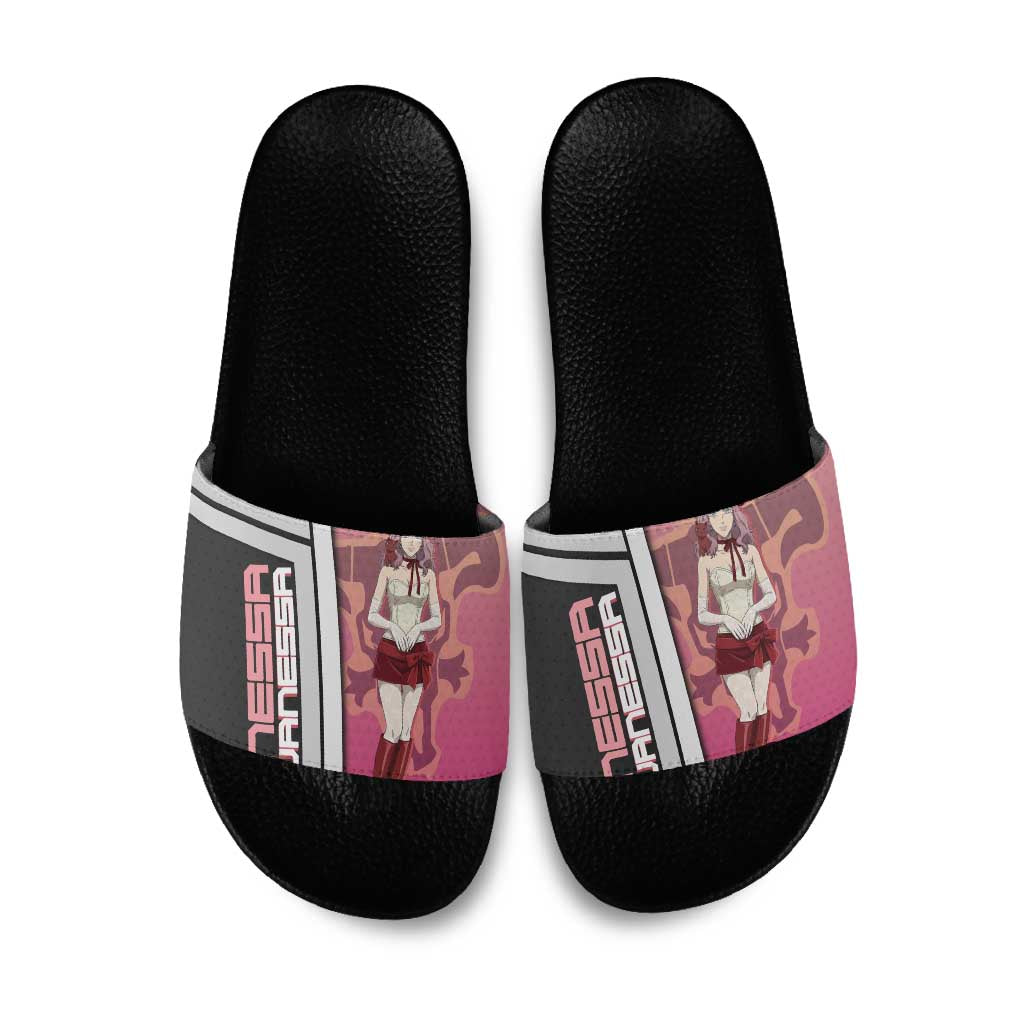 Black Clover Vanessa Enoteca Slide Sandals Anime Illustration Style