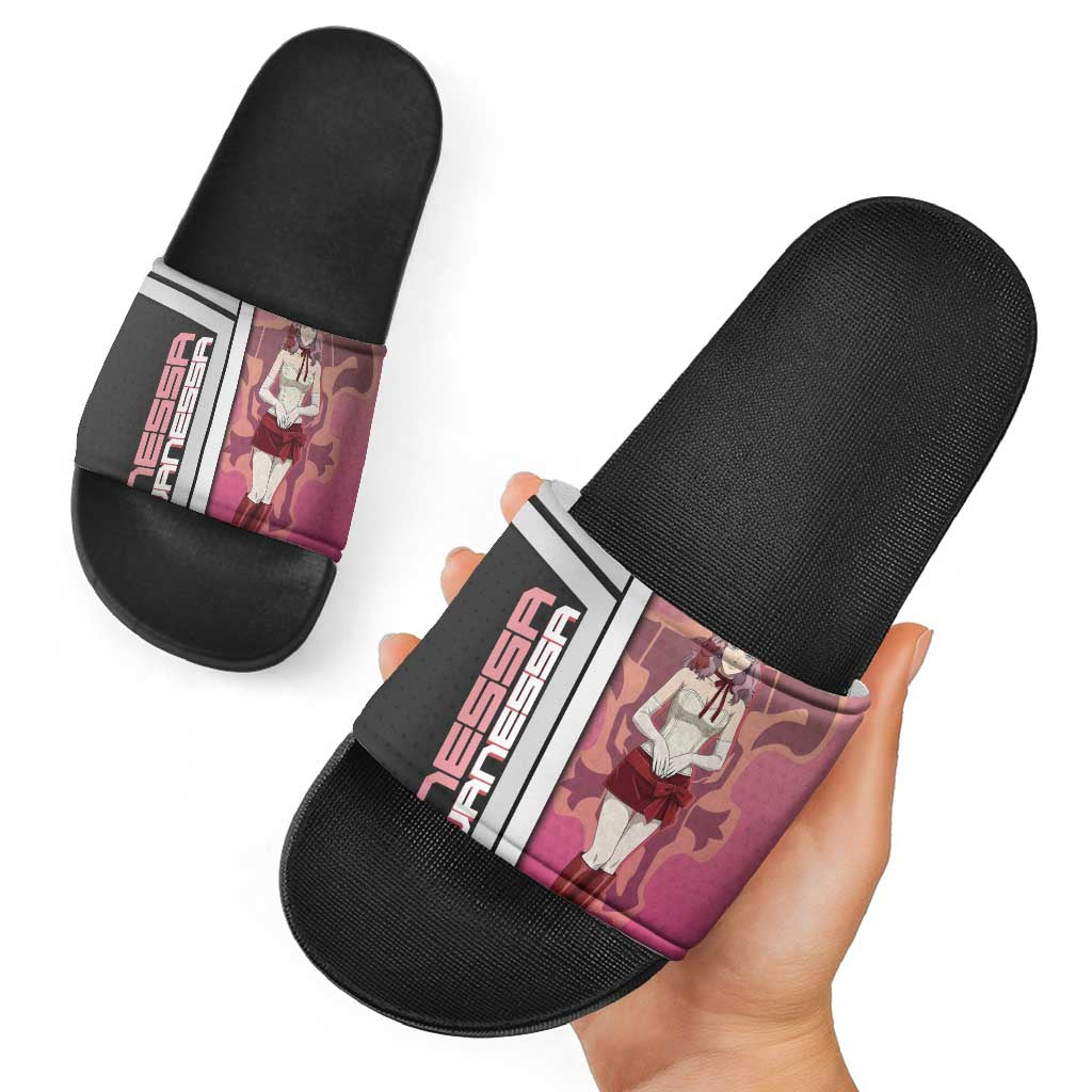 Black Clover Vanessa Enoteca Slide Sandals Anime Illustration Style