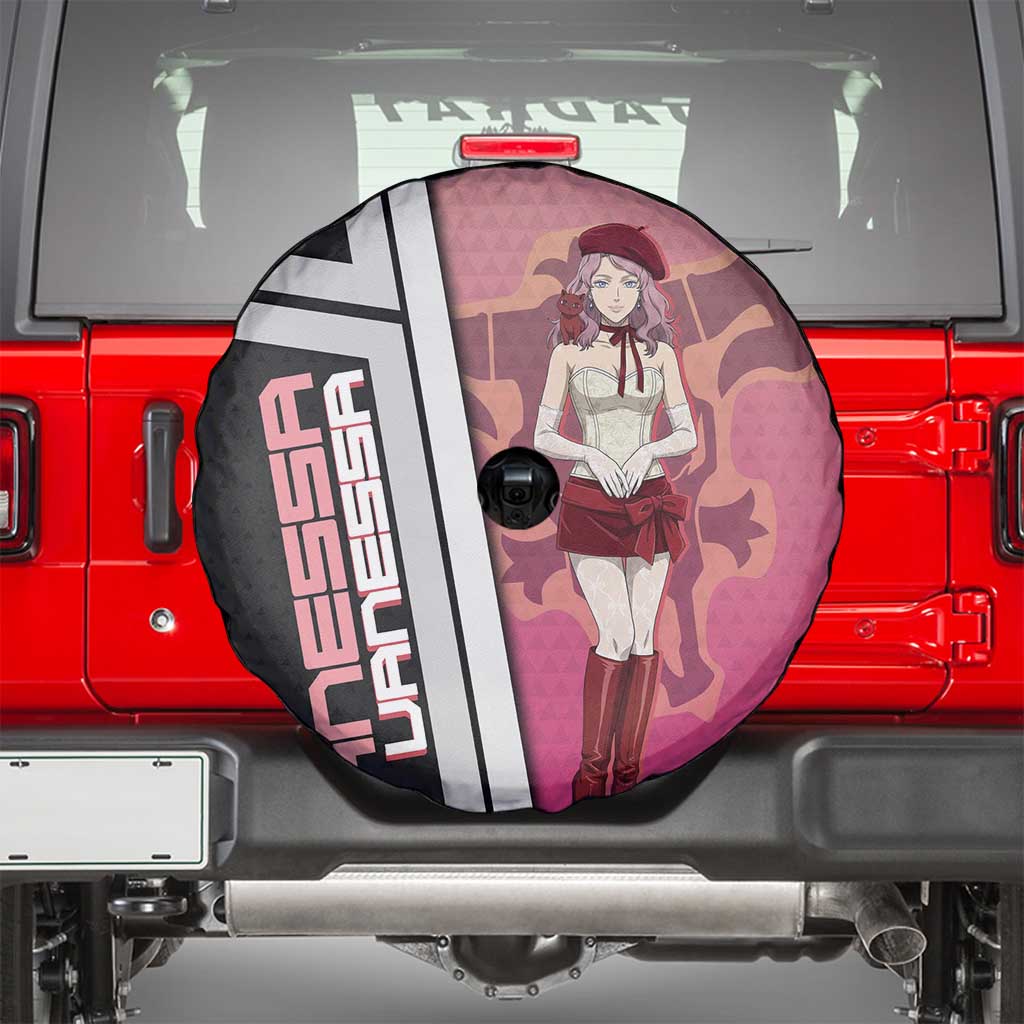 Black Clover Vanessa Enoteca Spare Tire Cover Anime Illustration Style