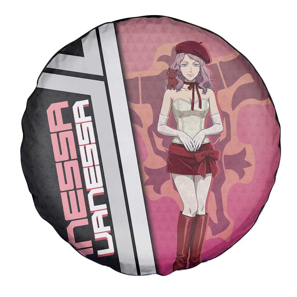 Black Clover Vanessa Enoteca Spare Tire Cover Anime Illustration Style
