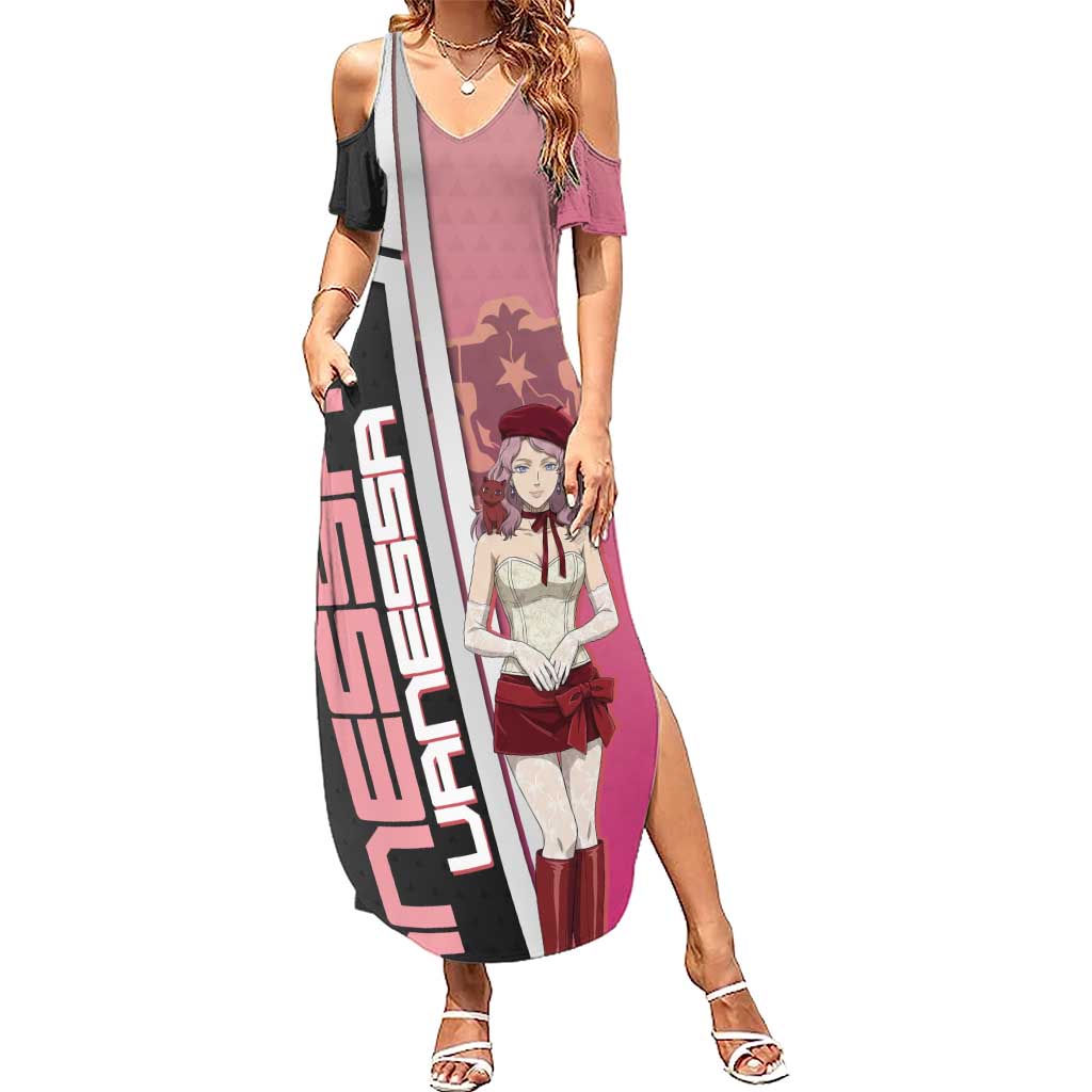Black Clover Vanessa Enoteca Summer Maxi Dress Anime Illustration Style