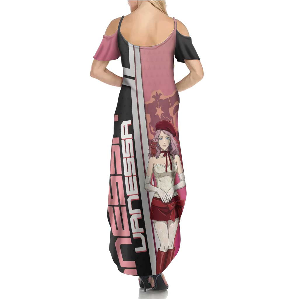 Black Clover Vanessa Enoteca Summer Maxi Dress Anime Illustration Style
