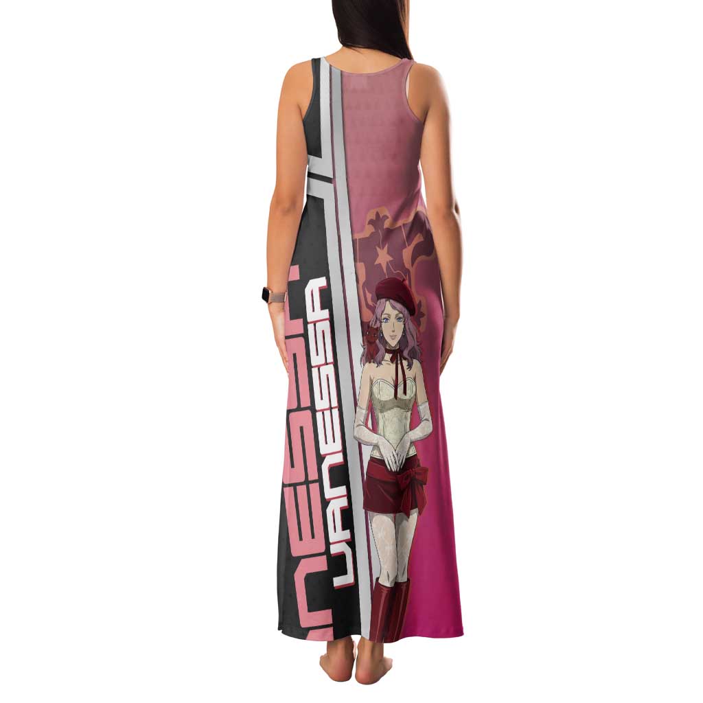 Black Clover Vanessa Enoteca Tank Maxi Dress Anime Illustration Style