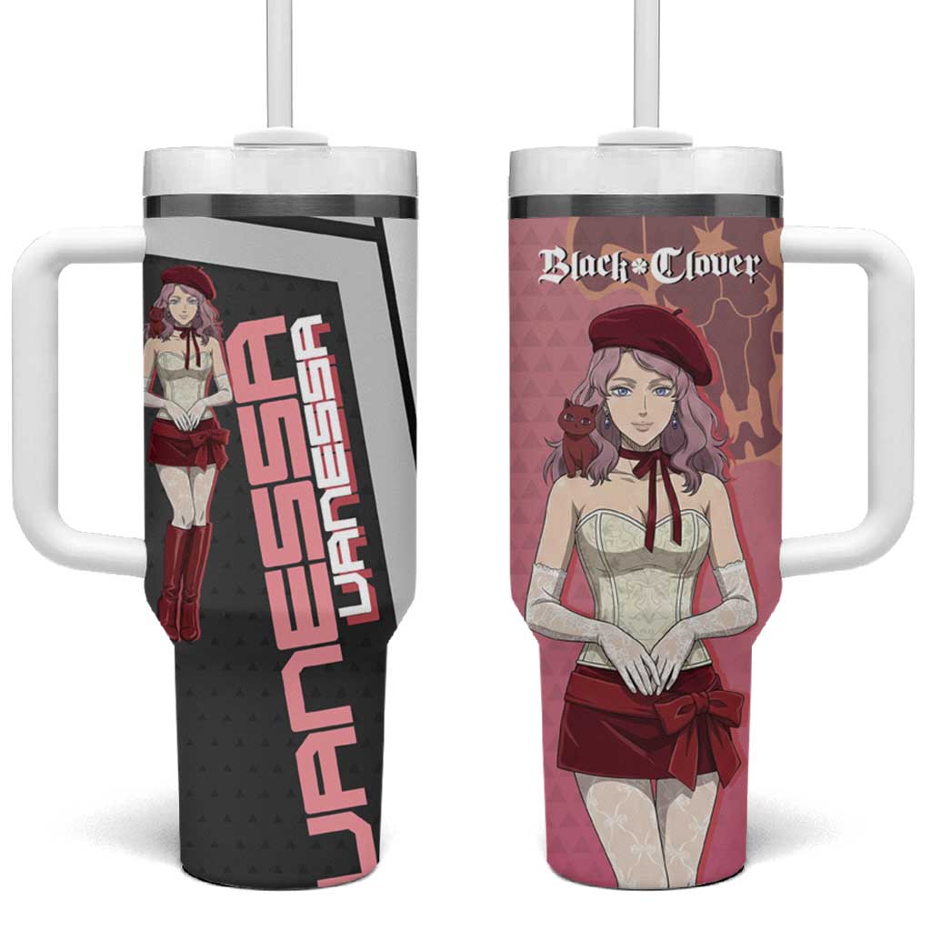 Black Clover Vanessa Enoteca Tumbler With Handle Anime Illustration Style