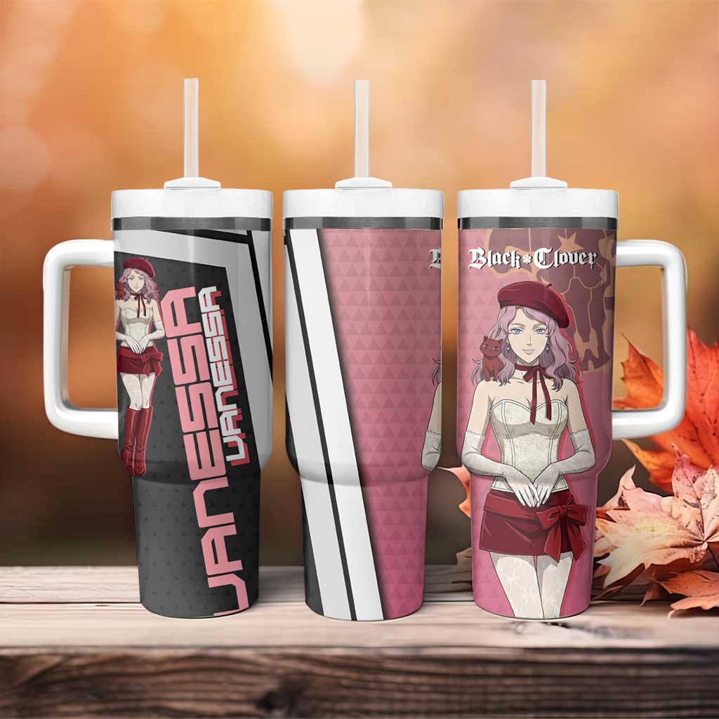 Black Clover Vanessa Enoteca Tumbler With Handle Anime Illustration Style