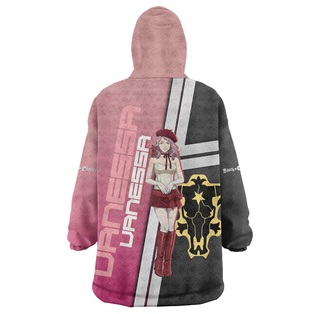 Black Clover Vanessa Enoteca Wearable Blanket Hoodie Anime Illustration Style
