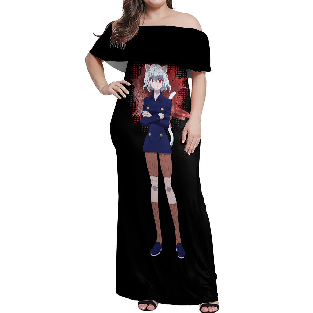 Neferpitou Hunter X Hunter Off Shoulder Maxi Dress Anime Style