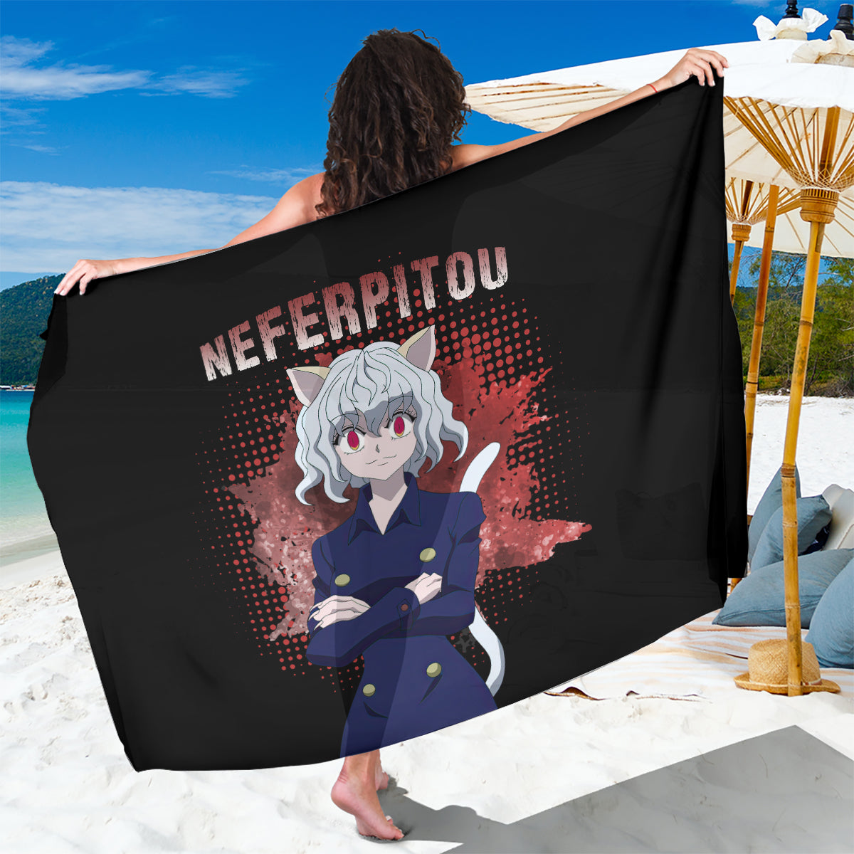 Neferpitou Hunter X Hunter Sarong Anime Style