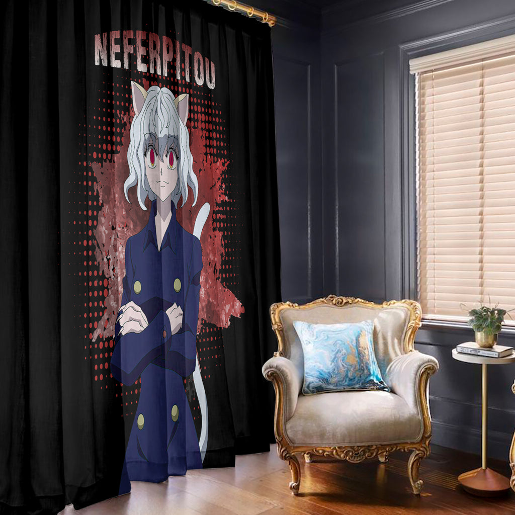 Neferpitou Hunter X Hunter Window Curtain Anime Style