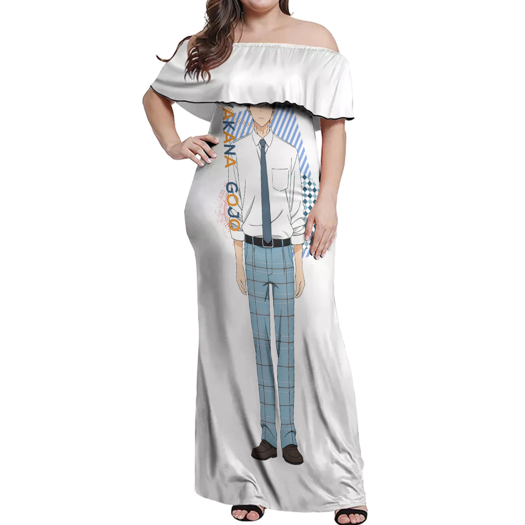 Wakana Gojo My Dress Up Darling Off Shoulder Maxi Dress Anime Style