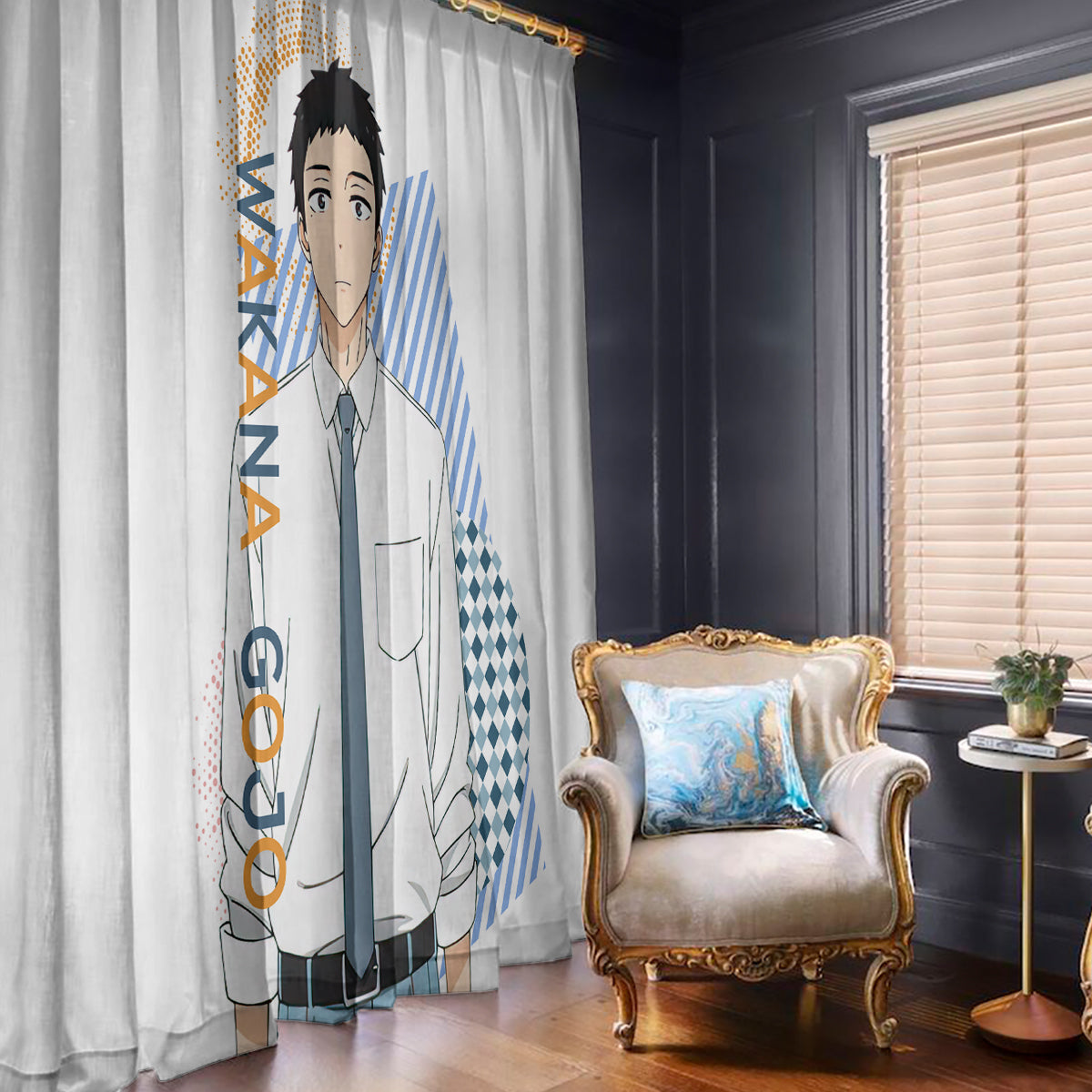 Wakana Gojo My Dress Up Darling Window Curtain Anime Style