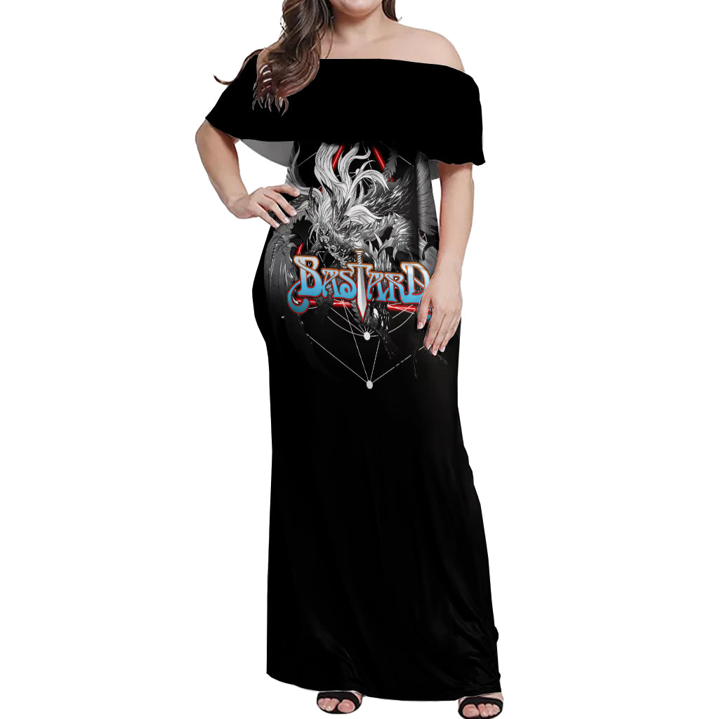 Dark Schneider Basrard Off Shoulder Maxi Dress Anime Style