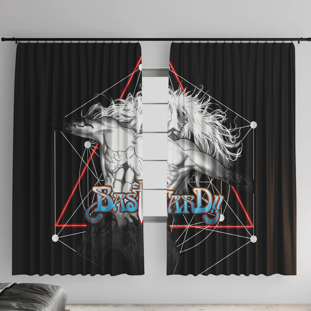 Dark Schneider Basrard Window Curtain Anime Style