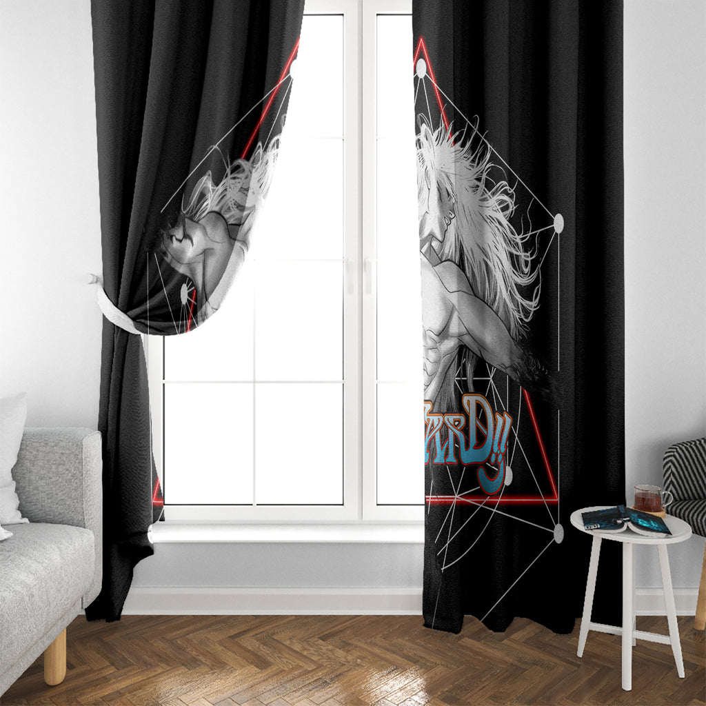 Dark Schneider Basrard Window Curtain Anime Style
