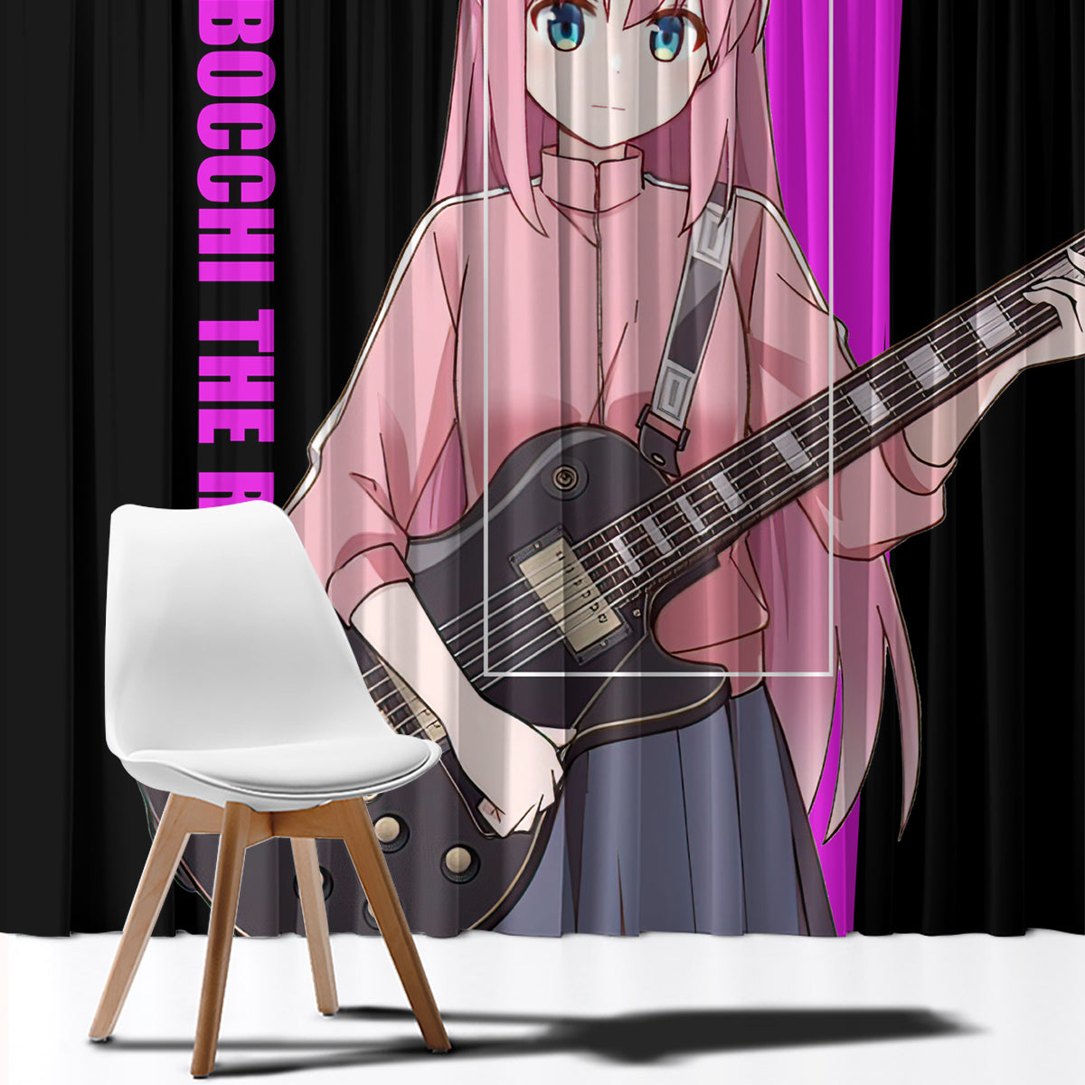 Hitori Gotoh Bochi The Rock! Window Curtain Anime Style