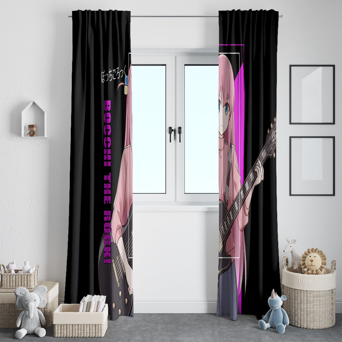Hitori Gotoh Bochi The Rock! Window Curtain Anime Style