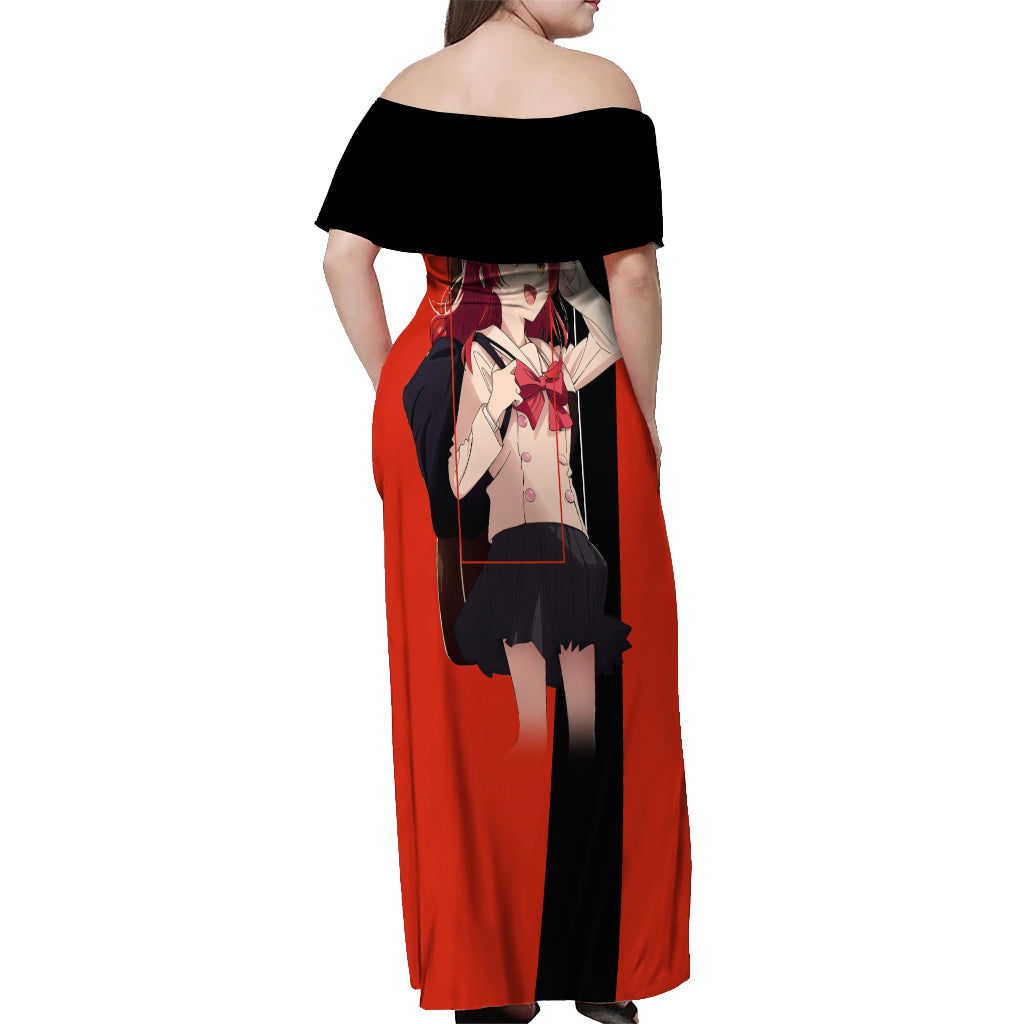 Ikuyo Kita Bochi The Rock! Off Shoulder Maxi Dress Anime Style