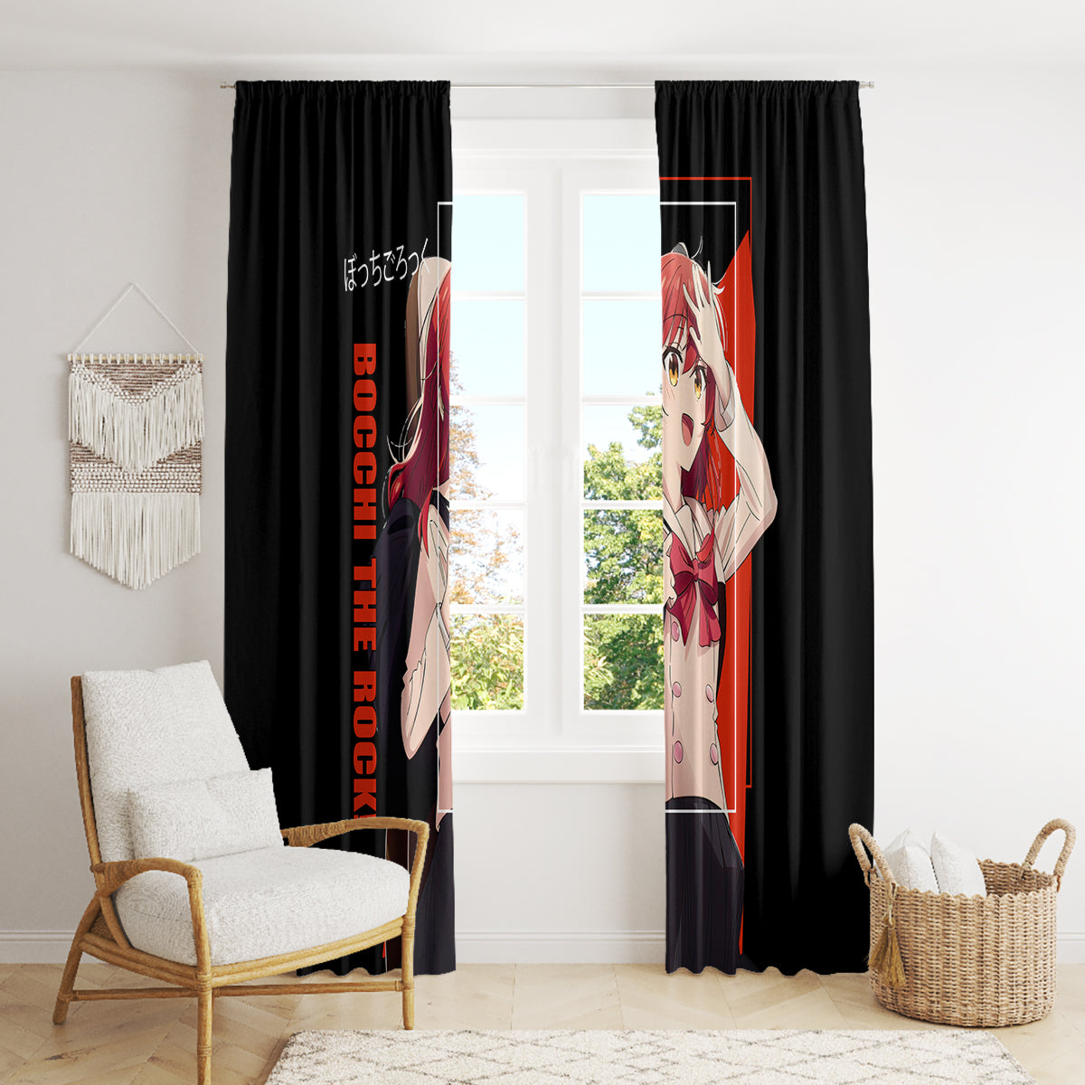 Ikuyo Kita Bochi The Rock! Window Curtain Anime Style