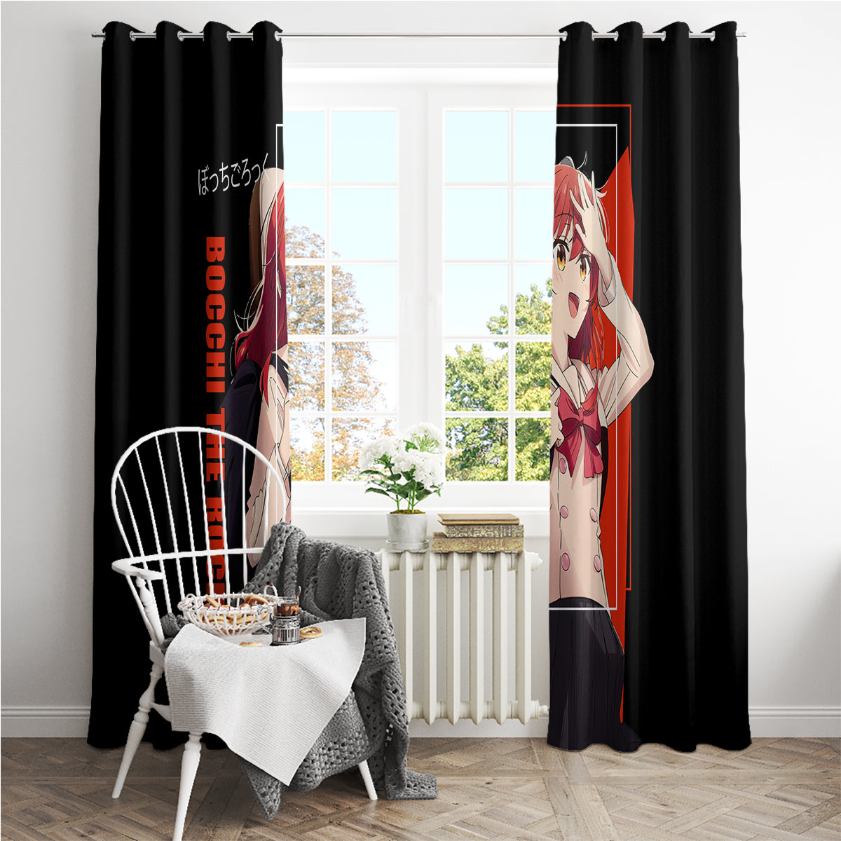 Ikuyo Kita Bochi The Rock! Window Curtain Anime Style