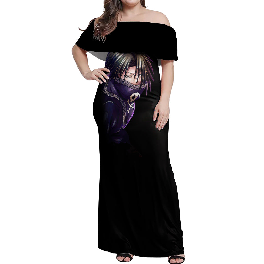 Feitan Portor Hunter X Hunter Off Shoulder Maxi Dress Anime Style