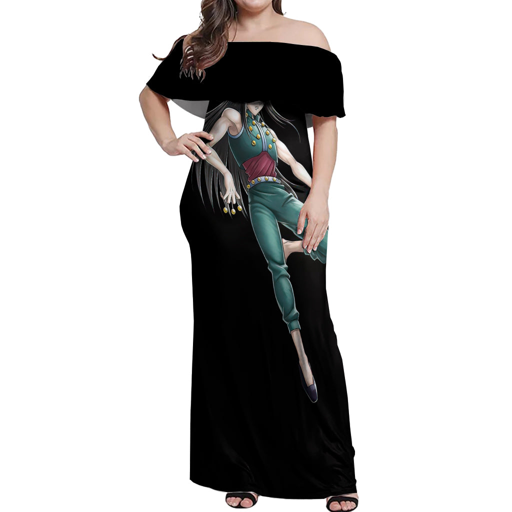 Illumi Zoldyck Hunter X Hunter Off Shoulder Maxi Dress Anime Style