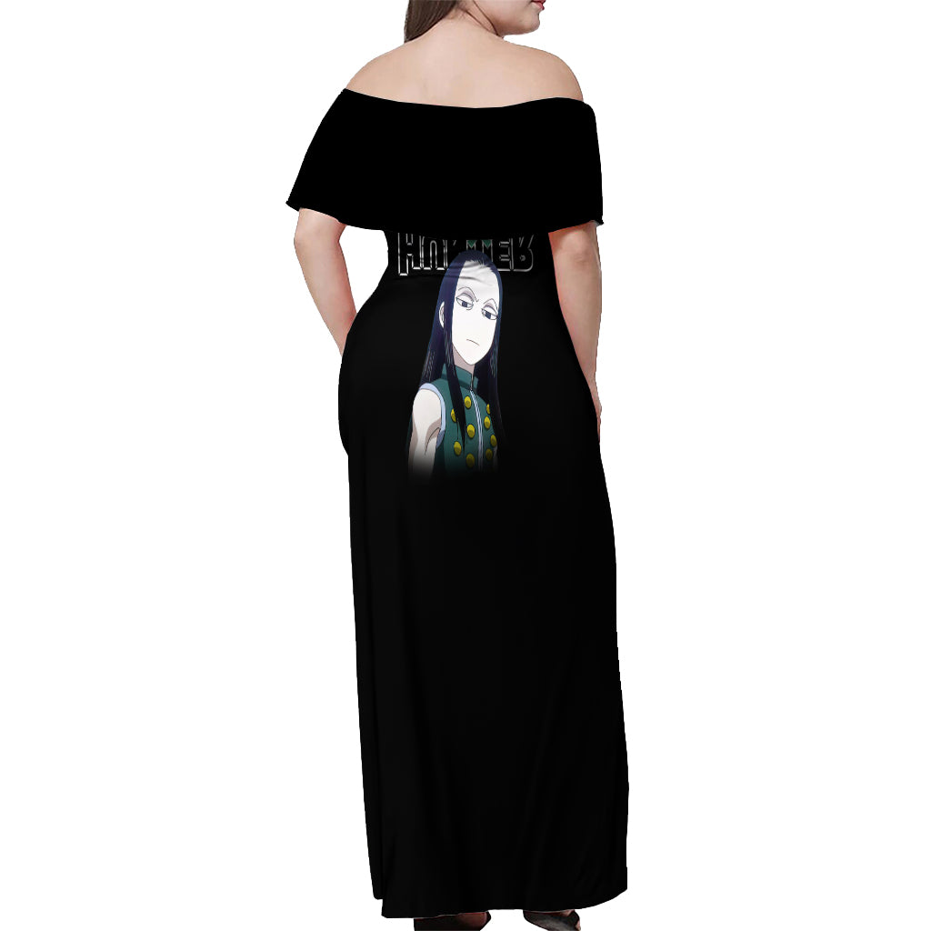 Illumi Zoldyck Hunter X Hunter Off Shoulder Maxi Dress Anime Style