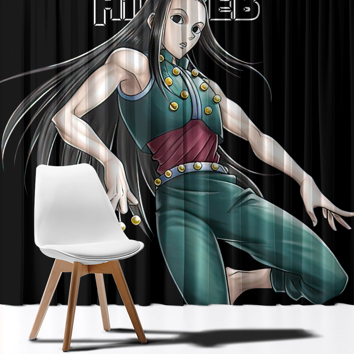 Illumi Zoldyck Hunter X Hunter Window Curtain Anime Style