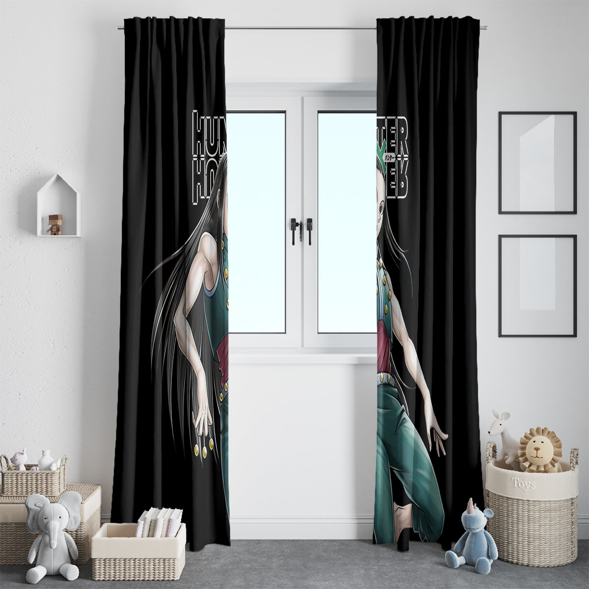 Illumi Zoldyck Hunter X Hunter Window Curtain Anime Style