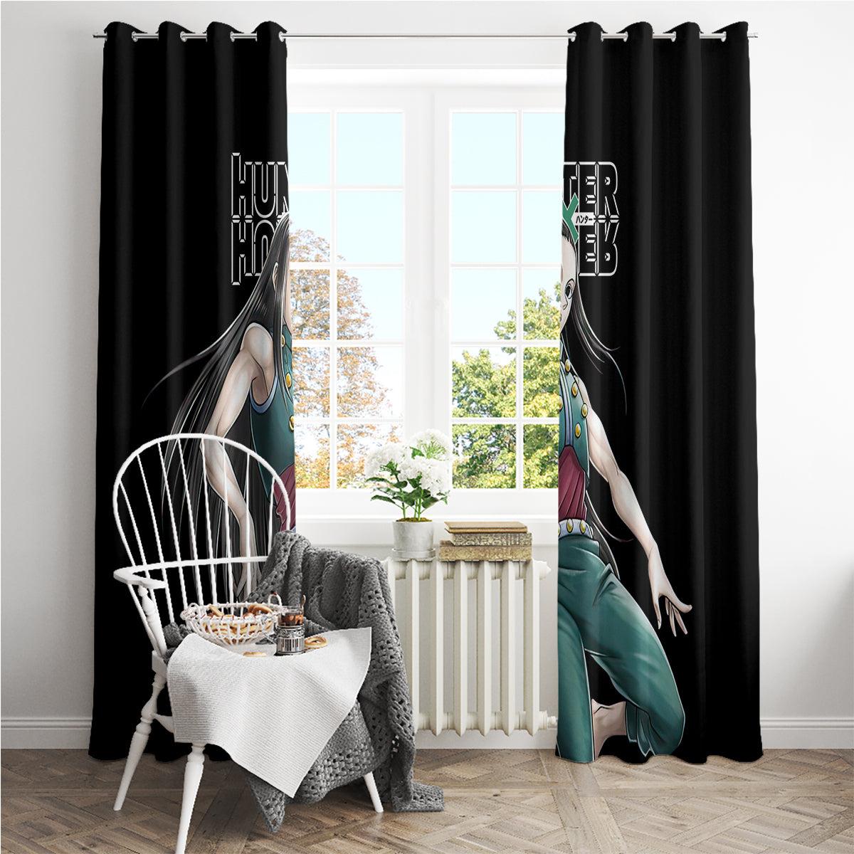 Illumi Zoldyck Hunter X Hunter Window Curtain Anime Style