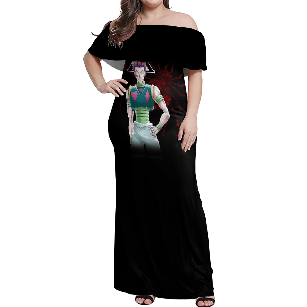 Hisoka Phantom Troupe Hunter X Hunter Off Shoulder Maxi Dress Anime Style