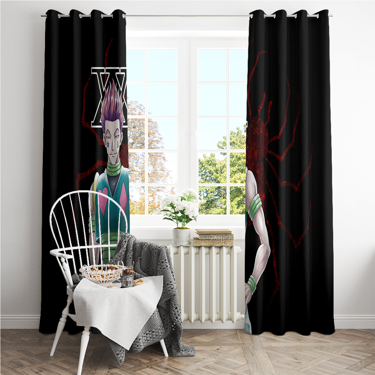 Hisoka Phantom Troupe Hunter X Hunter Window Curtain Anime Style