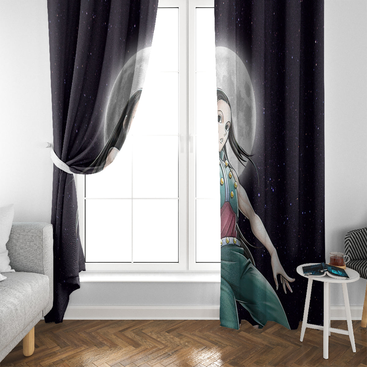 Illumi Zoldyck Phantom Troupe Hunter X Hunter Window Curtain Anime Style