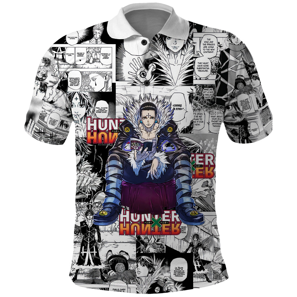 Chrollo Lucilfer Hunter X Hunter Polo Shirt Manga Mix Anime Style