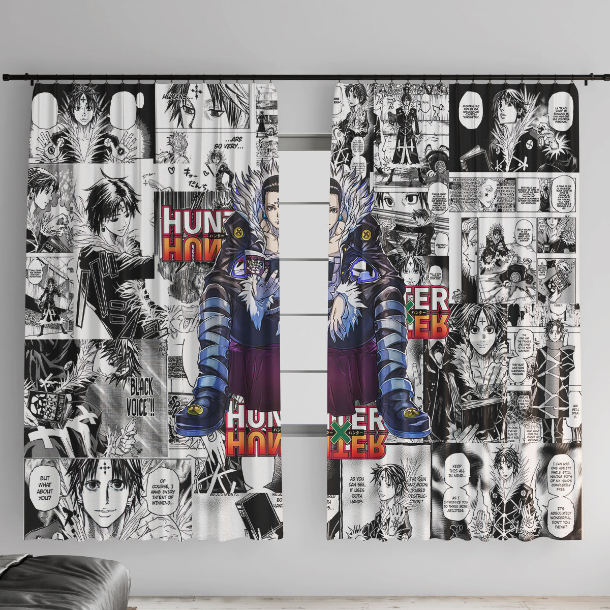 Chrollo Lucilfer Hunter X Hunter Window Curtain Manga Mix Anime Style