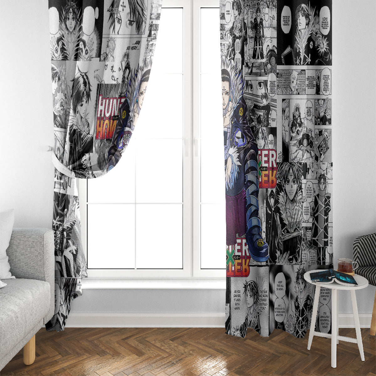Chrollo Lucilfer Hunter X Hunter Window Curtain Manga Mix Anime Style