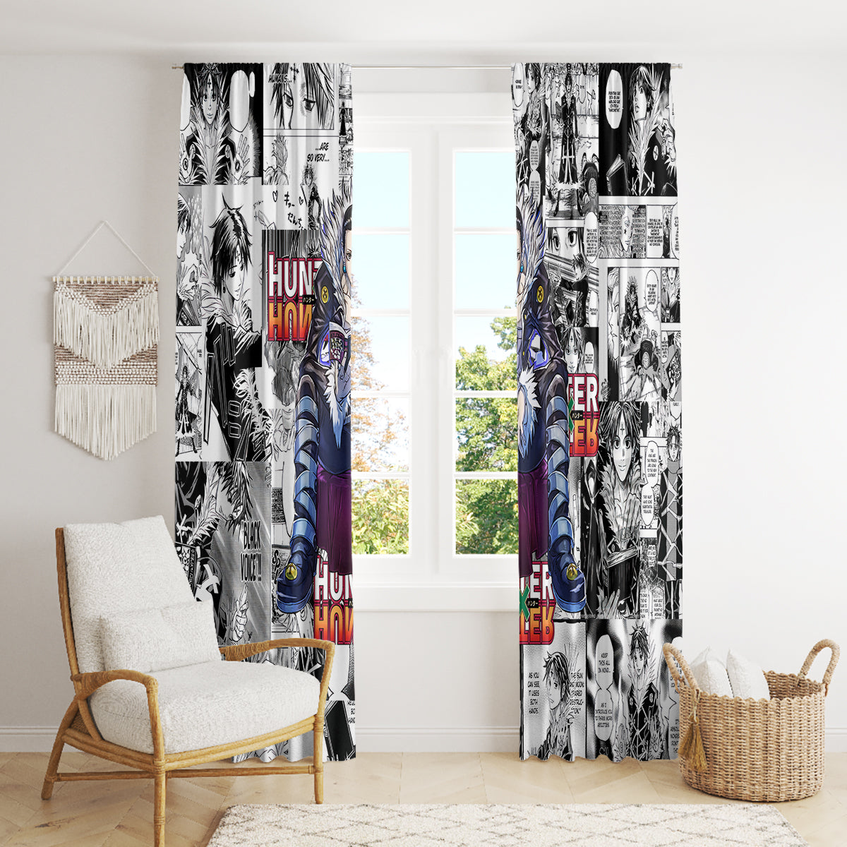 Chrollo Lucilfer Hunter X Hunter Window Curtain Manga Mix Anime Style