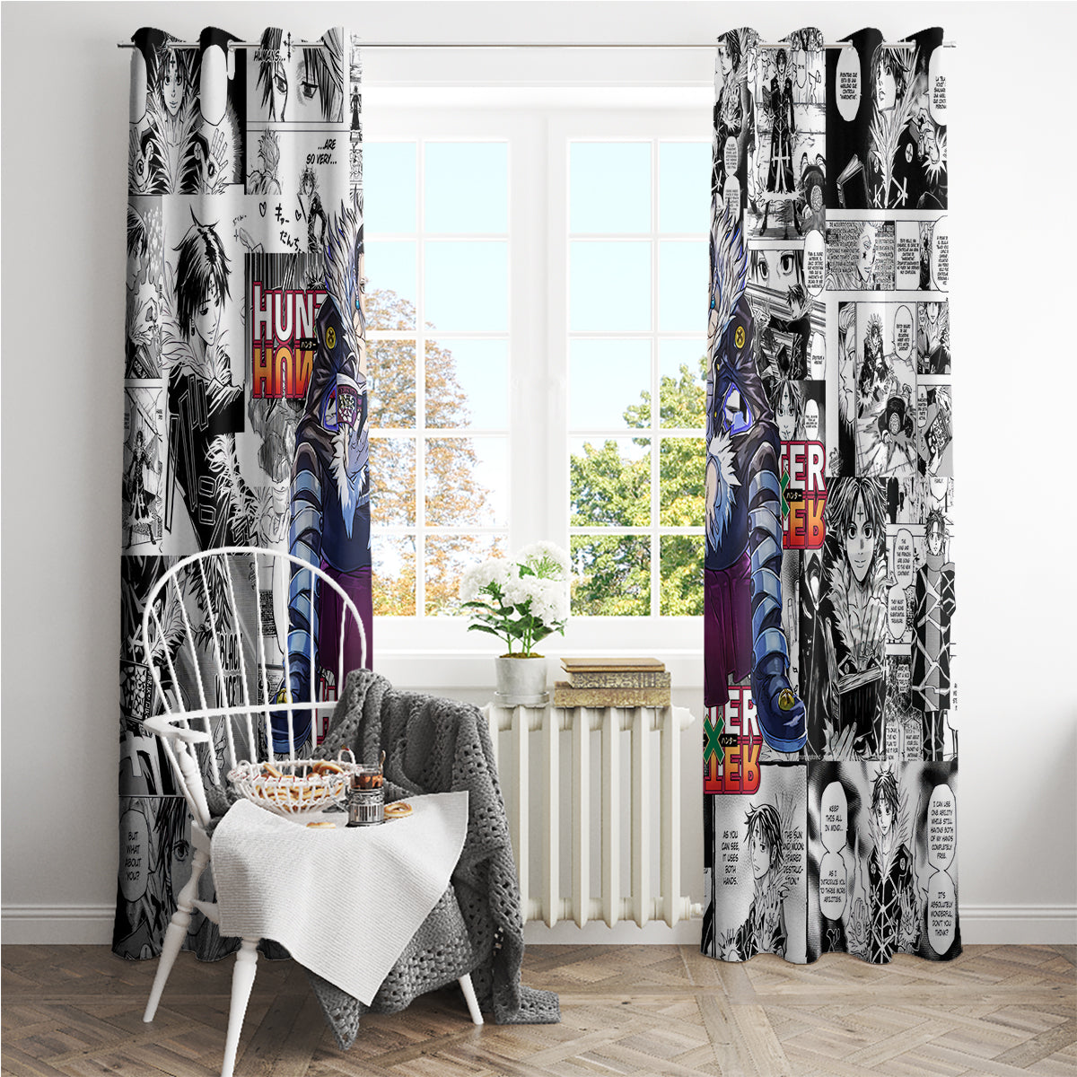 Chrollo Lucilfer Hunter X Hunter Window Curtain Manga Mix Anime Style