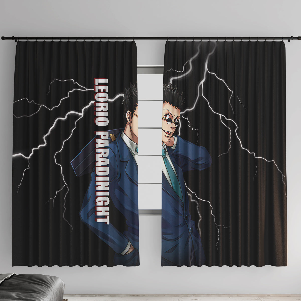 Leorio Hunter X Hunter Window Curtain Anime Style