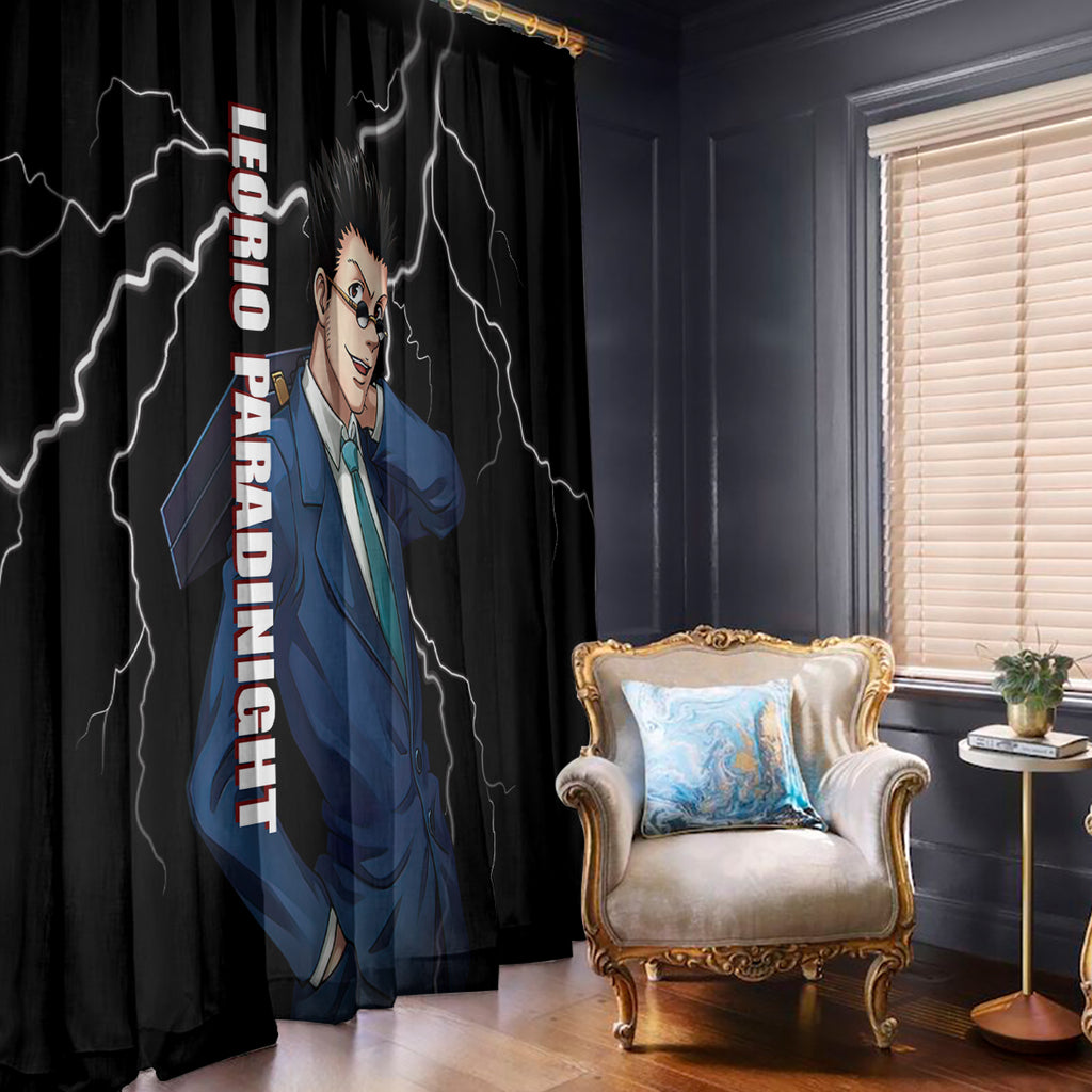 Leorio Hunter X Hunter Window Curtain Anime Style
