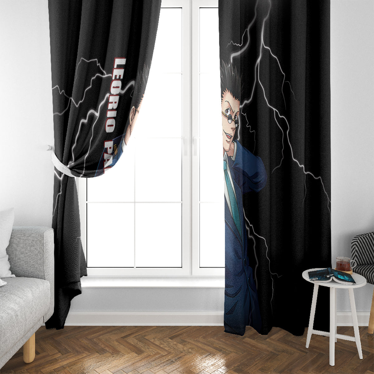 Leorio Hunter X Hunter Window Curtain Anime Style